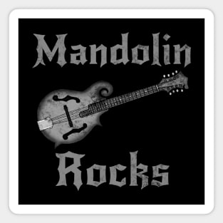 Mandolin Rocks, Mandolinist Goth Heavy Rock Musician Magnet